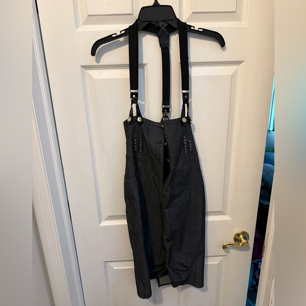 Black Suspender emo goth dress